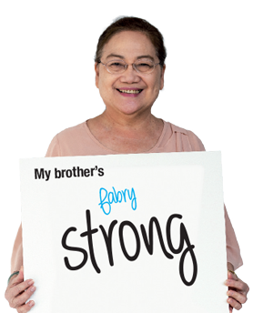 My brother's Fabry strong